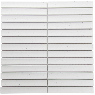 The Mosaic Factory Sevilla mozaïektegel - 29.6x29.9cm - wandtegel - Rechthoek - Porselein Stracciatella Mat