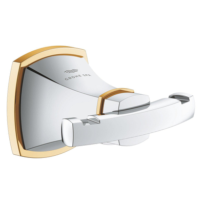 GROHE Grandera Handdoekhaak - dubbel - chroom/goud