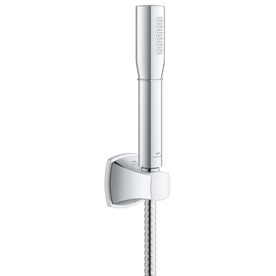 GROHE Grandera Stick Handdoucheset - 1 straalsoort - staaf - met houder - metalen slang - 150cm - chroom