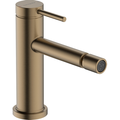 Hansgrohe Tecturis bidetkraan eengreeps met trekwaste brushed bronze