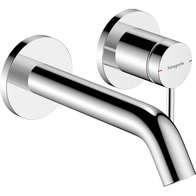 Hansgrohe Tecturis Wastafelkraan Inbouw - mengkraan - rond - eengreeps - 16.5cm uitloop - chroom