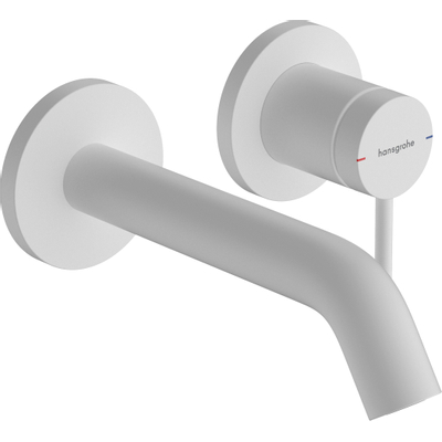 Hansgrohe Tecturis Wastafelkraan Inbouw - mengkraan - rond - eengreeps - 16.5cm uitloop - mat wit