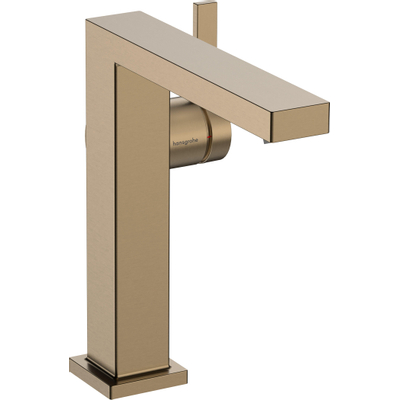 Hansgrohe Tecturis Wastafelmengkraan - zonder waste - 15.7cm uitloop - geborsteld brons