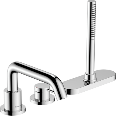 Hansgrohe Tecturis 3-gats badrandkraan en sbox chroom