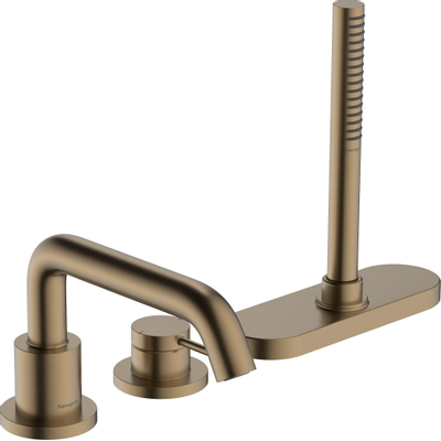 Hansgrohe Tecturis 3-gats badrandkraan en sbox brushed bronze