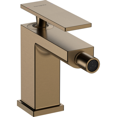 Hansgrohe Tecturis bidetkraan eengreeps met trekwaste brushed bronze