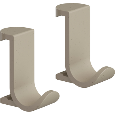 Hansgrohe Wallstoris handdoekhaak breed - 2 stuks - zand (beige)