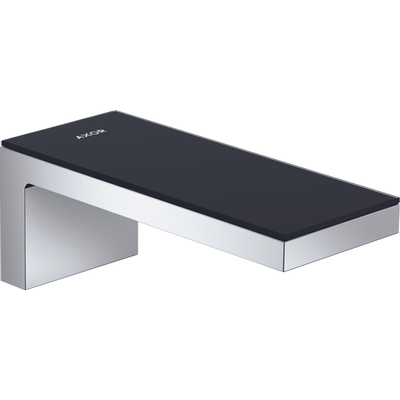Hansgrohe AXOR MyEdition baduitloop m. zwart glas voorsprong 17.6cm chroom