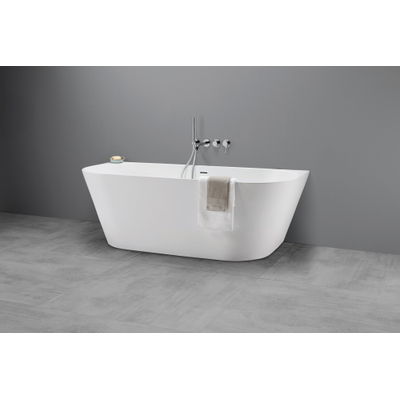 Royal Plaza Violeta Bad - half vrijstaand - 180x80cm - mat wit