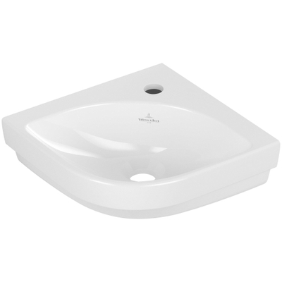 Villeroy & Boch Subway 3.0 hoekfontein 32cm 1 kraangat zonder overloop met ceramicplus wit