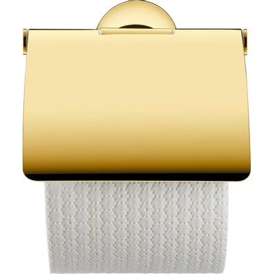 Duravit Starck T Toiletrolhouder - met klep - goud gepolijst