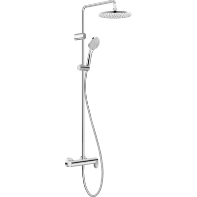 Duravit Wave Douchesysteem - thermostatisch - douchekraan - hoofd- en handdouche - chroom glans