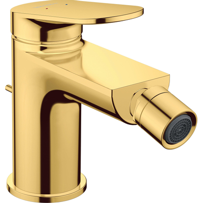 Duravit Wave Bidetmengkraan - eengreeps - voorsprong 12.8cm - goud gepolijst