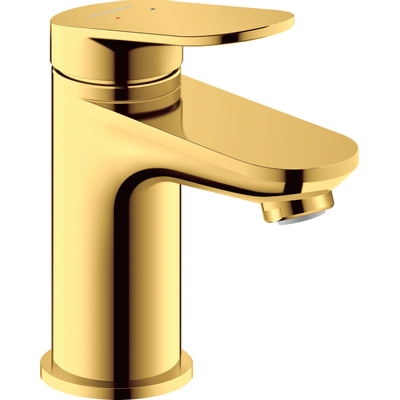 Duravit Wave Wastafelmengkraan - s-size - eengreeps - zonder waste - voorsprong 9.5cm - goud gepolijst