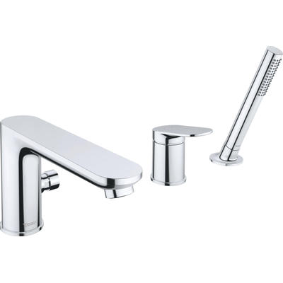 Duravit Wave Badmengkraan - 3-gats - 2 functies - voorsprong 20cm - chroom hoogglans