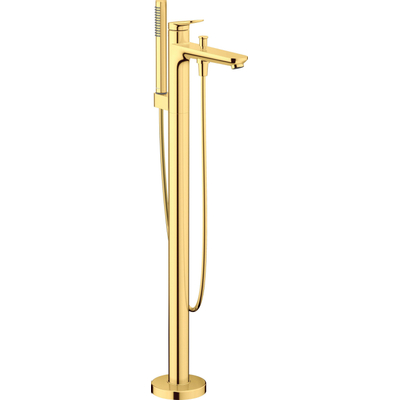 Duravit Wave Badmengkraan - vrijstaand - 2 functies - voorsprong 22.5cm - eengreeps - goud gepolijst