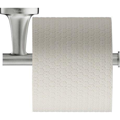 Duravit Starck T Toiletrolhouder - zonder klep - RVS geborsteld