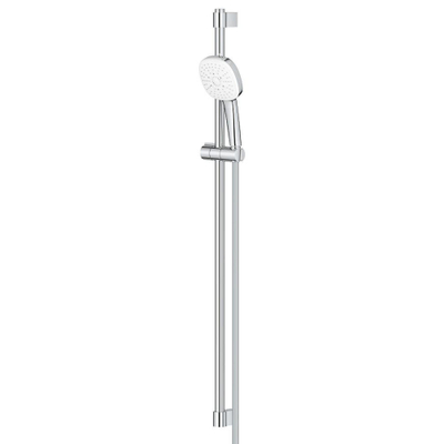 GROHE Tempesta 110 Cube Glijstangset - 90cm - vierkante handdouche - 3 straalsoorten - gladde doucheslang - chroom