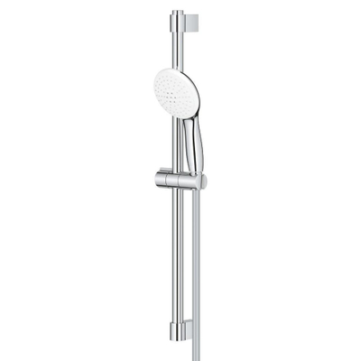GROHE Tempesta 110 Glijstangset - 60cm - ronde handdouche - 2 straalsoorten - 5.6 l/min - gladde doucheslang - chroom