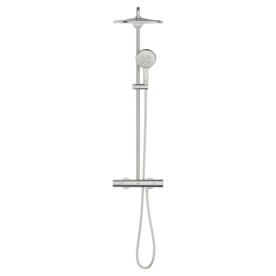 Grohe Rainshower SmartActive 310 douchesysteem rond thermostatisch hoofddouche Ø31cm en handdouche Ø13cm supersteel