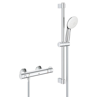 Grohe Grohtherm 800 comfortset 150mm met koppelingen 60cm chroom