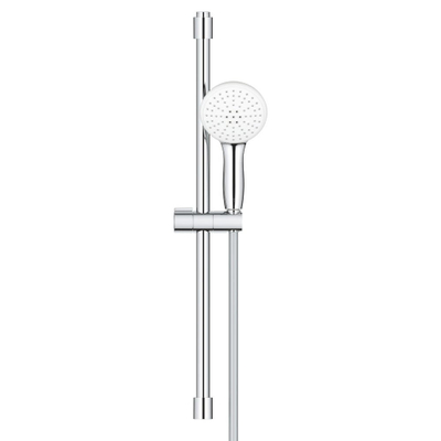 GROHE Tempesta 110 Glijstangset - 60cm - ronde handdouche - 2 straalsoorten - 8.0 l/min - gladde doucheslang - chroom