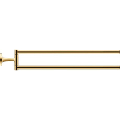 Duravit Starck T Handdoekhouder - 2 stangen - 46.5cm - draaibaar - goud gepolijst