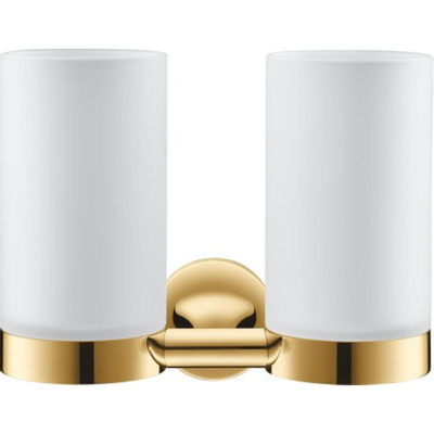 Duravit Starck T Tandenborstelhouder - dubbel - matglas - goud gepolijst