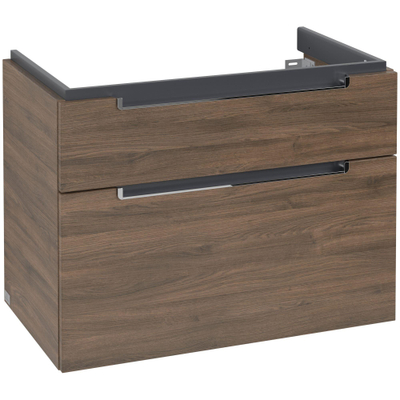 Villeroy & Boch Subway 2.0 wastafelonderkast 78.7x59cm 2 lades Arizona oak