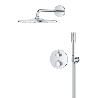 GROHE Grohtherm Perfect Mono Doucheset - inbouw thermostaat - hoofddoucheset - 31cm - chroom.