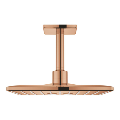 GROHE Rainshower SmartActive 310 Cube Hoofddouche - 31cm - 2 straalsoorten - plafondarm 14.2cm - warm sunset