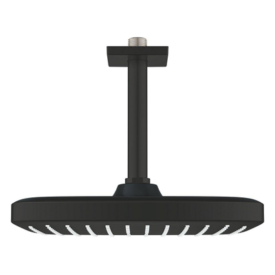 GROHE Tempesta 250 Cube Hoofddouche - 25cm - 1 straalsoort - plafondarm 14.2cm - mat zwart