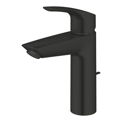 GROHE Eurosmart Wastafelmengkraan - M-size - met trekwaste - matte black