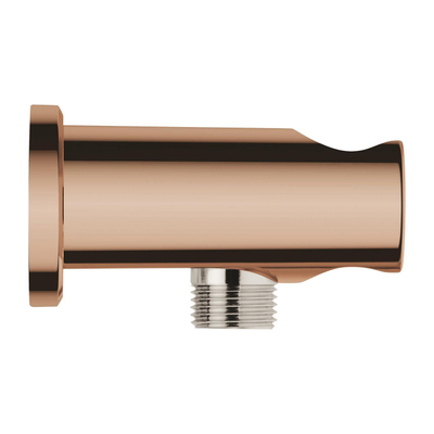 GROHE Rainshower Wandaansluitbocht - 1/2" - met houder - ronde rozet - warm sunset