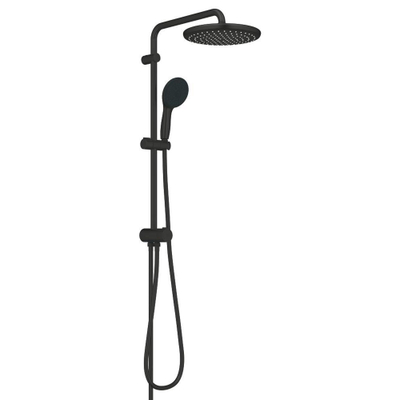 GROHE Tempesta System 250 Regendoucheset - 73.6cm - hoofddouche - 25cm - ronde handdouche - 3 straalsoorten - met omstelkraan - matte black