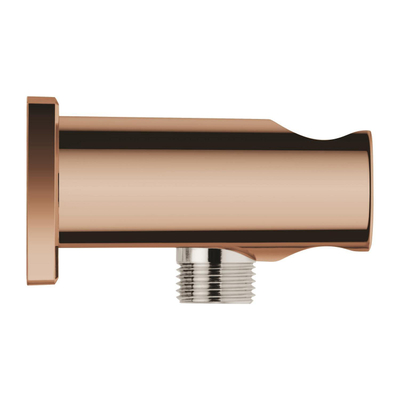 GROHE Rainshower Wandaansluitbocht - 1/2" - met houder - vierkante rozet - warm sunset