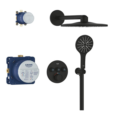 Grohe Grohtherm smartcontrol Perfect showerset compleet phantom black