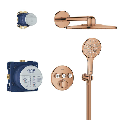 Grohe Grohtherm smartcontrol Perfect showerset compleet warm sunset