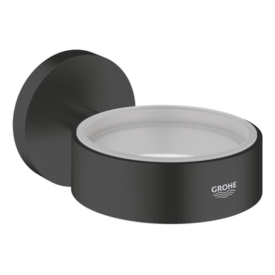 GROHE Essentials Wandhouder - voor zeepdispenser/zeepchaal/glas - mat zwart