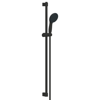 GROHE Tempesta 110 Glijstangset - 90cm - ronde handdouche - 2 straalsoorten - gladde doucheslang - mat zwart