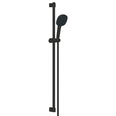 GROHE Tempesta Cube 110 Glijstangset - 90cm - vierkante handdouche - 2 straalsoorten - gladde doucheslang - mat zwart