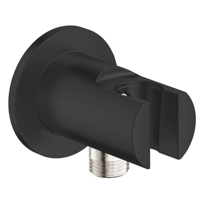 GROHE Tempesta Wandaansluitbocht - 1/2" - met houder - matte black