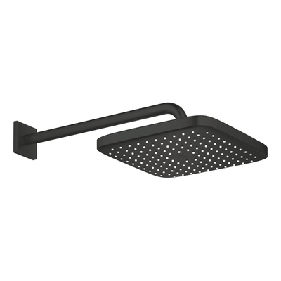 GROHE Tempesta 250 Cube Hoofddouche - 25cm - 1 straalsoort - wandarm 38cm - mat zwart