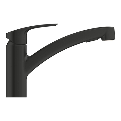 GROHE Eurosmart Keukenmengkraan - 22.7cm - draaibare uitloop - 2 straalsoorten - matte black