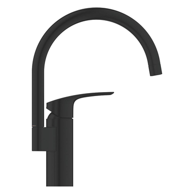 GROHE Eurosmart Keukenmengkraan - 18.3cm - hoge uitloop - matte black