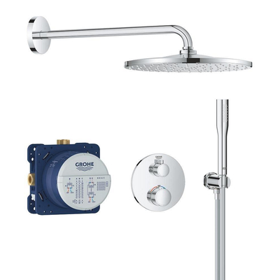 GROHE Grohtherm Perfect Mono Doucheset - inbouw thermostaat - hoofddoucheset - 31cm - chroom.