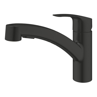 GROHE Eurosmart Keukenmengkraan - 22.7cm - draaibare uitloop - 2 straalsoorten - matte black