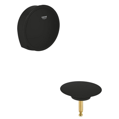 GROHE Talentofill Badvulcombinatie - met badwaste - met toevoer - phantom black