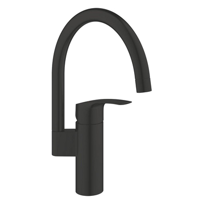 GROHE Eurosmart Keukenmengkraan - 18.3cm - hoge uitloop - matte black