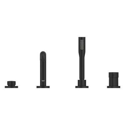 GROHE Essence badrandcombinatie - met omstel - inclusief staafhanddouche - - phantom black